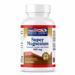 super-magnesium-400mg-100-perlas-healthy-america, citrato de magnesio