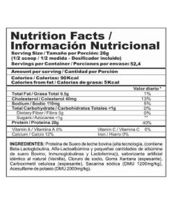 tabla-nutricional-bipro-classic-3lb-nutramerican