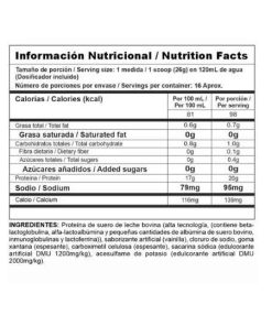 tabla-nutricional-bipro-classic-1-libra-nutramerican