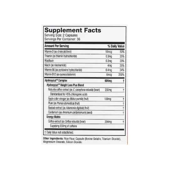 tabla-nutricional-hydroxycut-original-muscletech tabla-nutricional-hydroxycut-original-muscletech