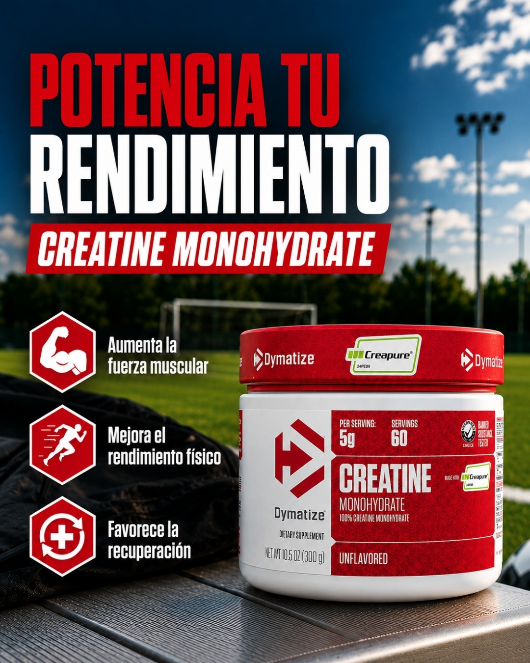 Creatina dymatize supl,ementos colombia cali