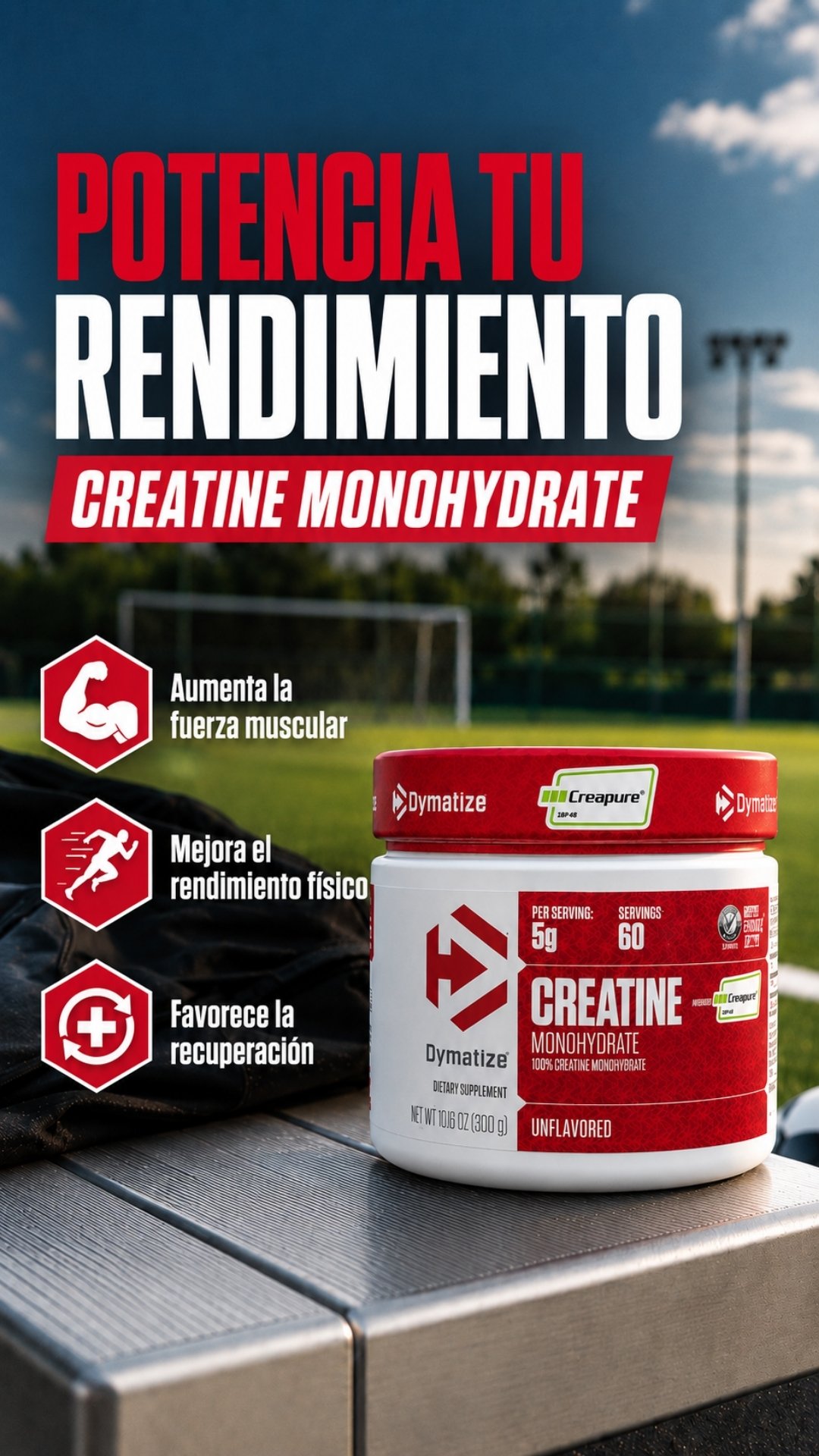 Creatina dymatize supl,ementos colombia cali